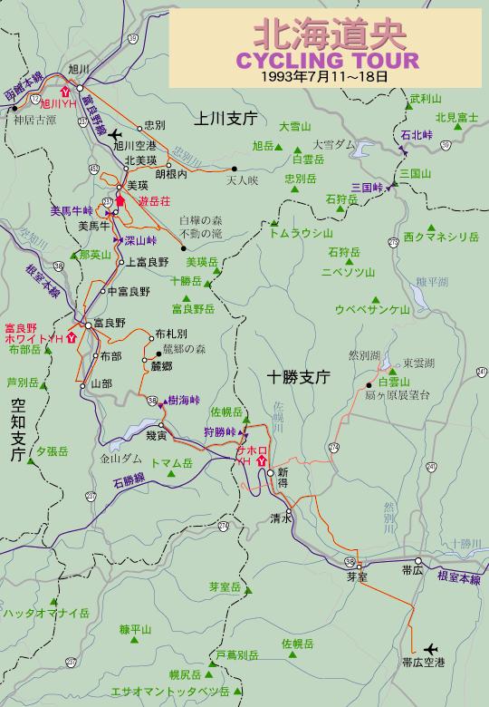 �T�C�N�����O�E���[�g�ڍגn�}